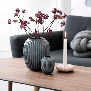 Hammershøi maljakko - Antrasiitinharmaa, mini 10 cm - Kähler