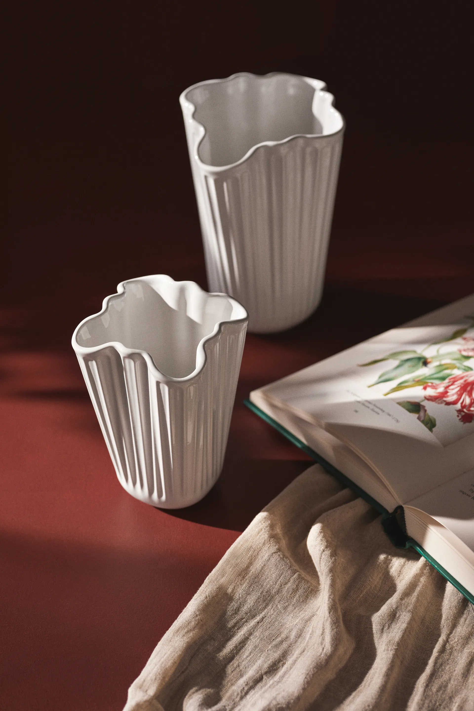 Hammershøi vaasi unfold, Valkoinen, 20,5 cm Kähler