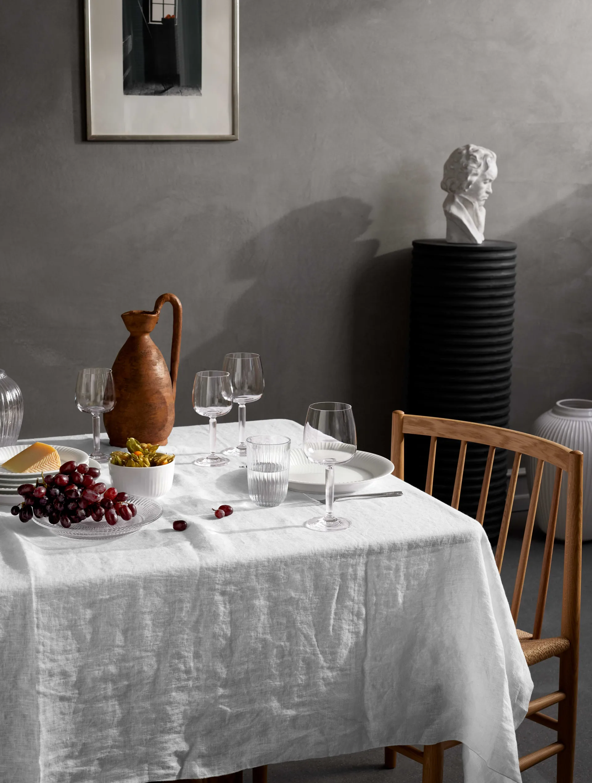 Hammershøi valkoviinilasi 35 cl 2 kpl, Kirkas Kähler