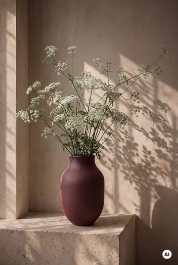 Studio Omaggio maljakko - Bordeaux, 31 cm - Kähler