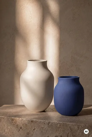 Studio Omaggio maljakko - Sininen, 20 cm - Kähler