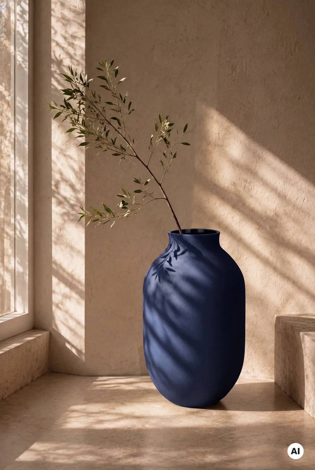 Studio Omaggio maljakko, Sininen, 50 cm Kähler