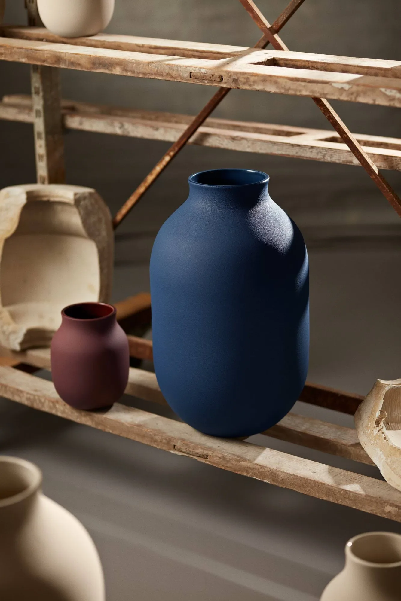 Studio Omaggio maljakko, Sininen, 50 cm Kähler