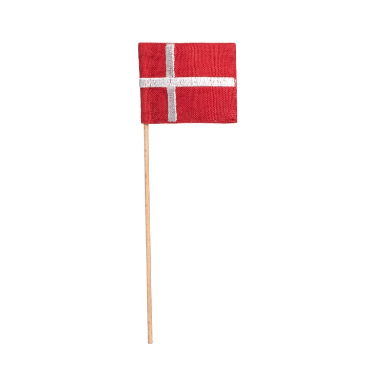 Kay Bojesen -tekstiililippu lipunkantajalle mini, Punainen-valkoinen Kay Bojesen Denmark