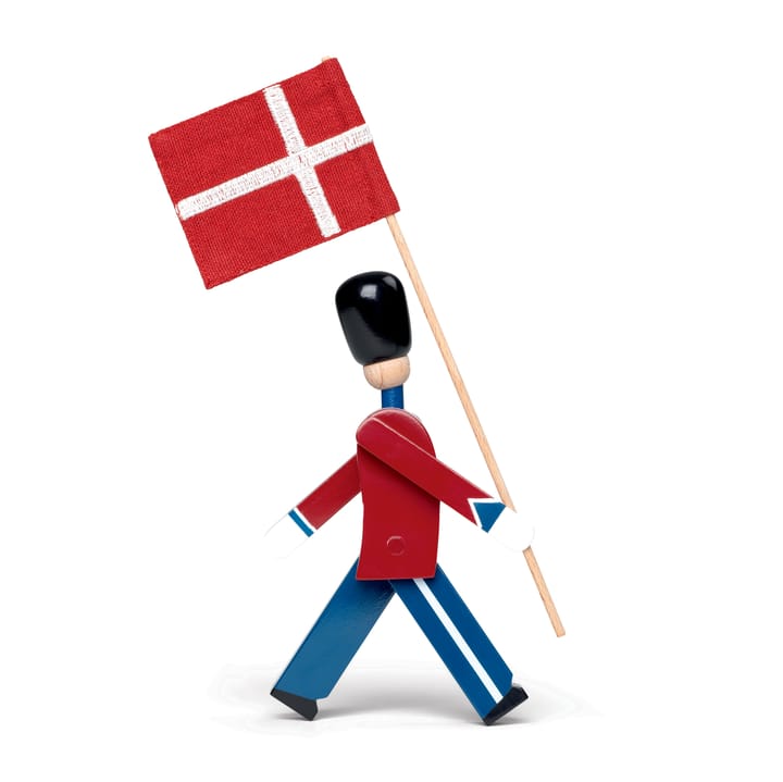 Kay Bojesen -tekstiililippu lipunkantajalle mini, Punainen-valkoinen Kay Bojesen Denmark