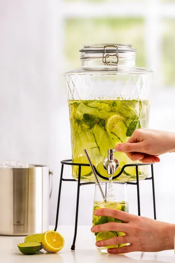 Kilner DIAMANT juoma-annostelija hanalla - Kirkas, 5 l - Kilner