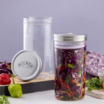 Kilner fermentointisetti - Kirkas ruostumaton teräs, 1 l - Kilner