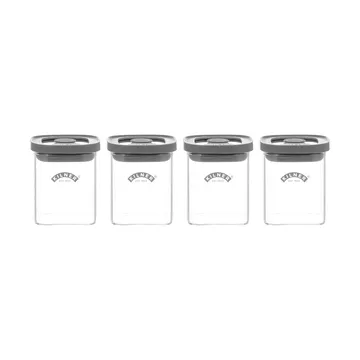 Kilner FRESH maustepurkit - Kirkas harmaa, 4-pack, 160 ml - Kilner