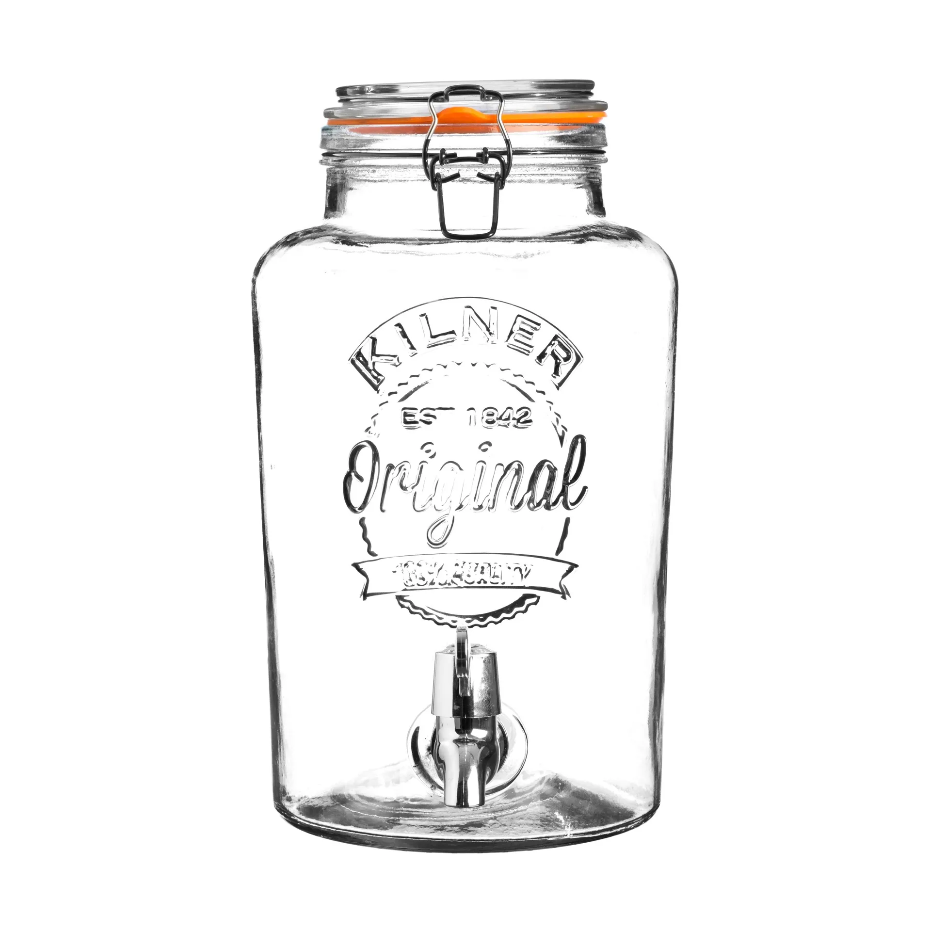 Kilner juoma-annostelija hanalla, Kirkas ruostumaton teräs, 8 l Kilner
