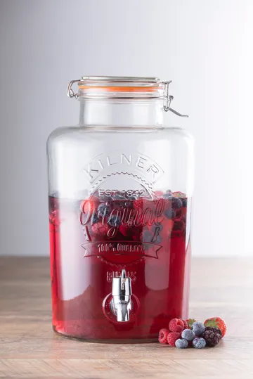 Kilner juoma-annostelija hanalla - Kirkas ruostumaton teräs, 8 l - Kilner