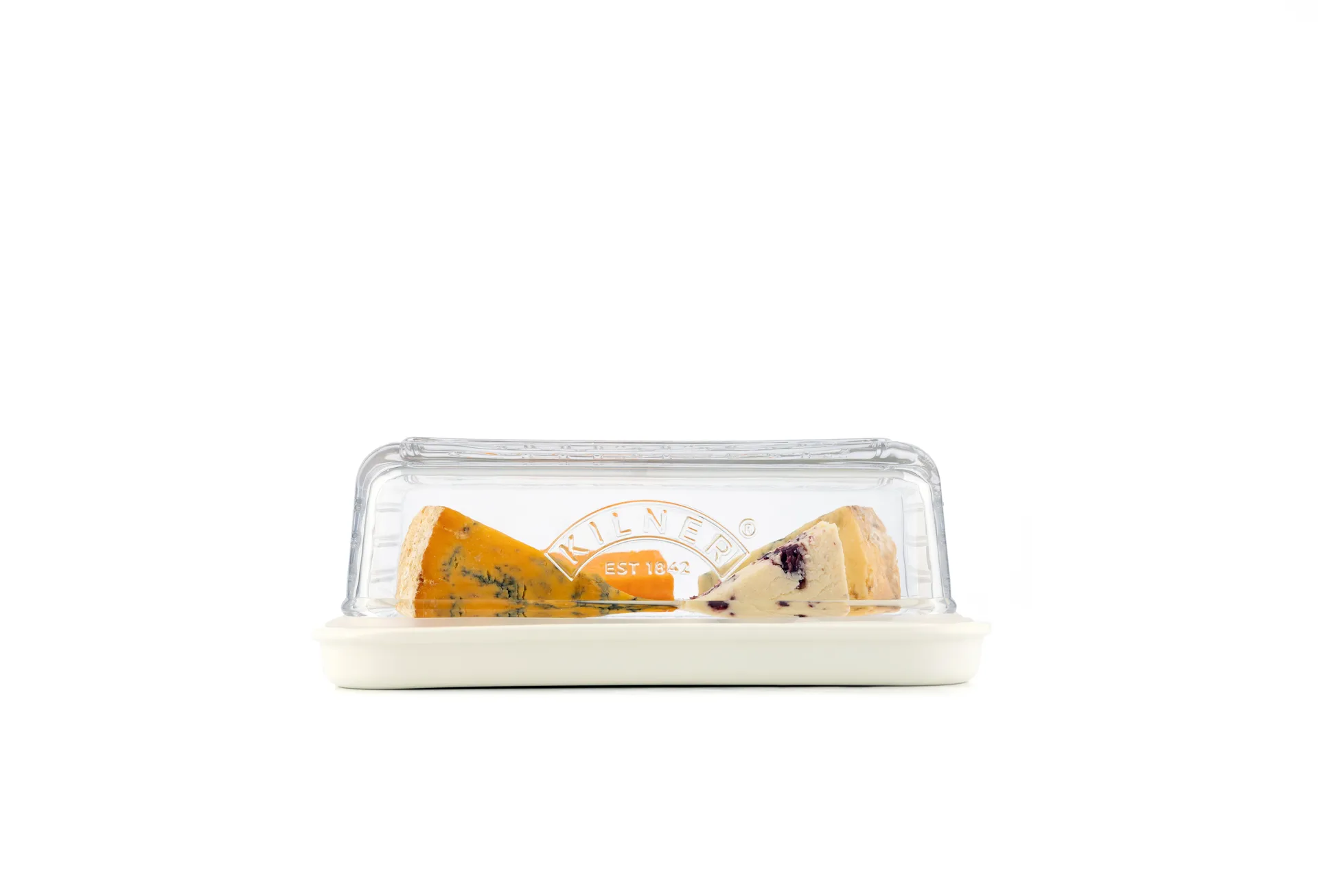Kilner juustosäilytys, Kirkas valkoinen Kilner