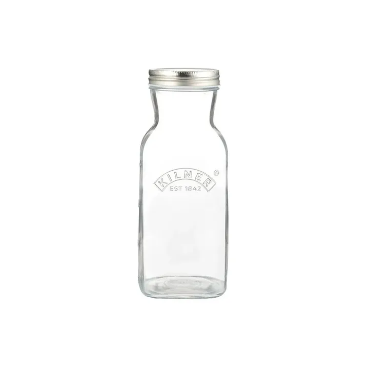 Kilner mehu- ja kastikepullo - Kirkas ruostumaton teräs, 1 l - Kilner