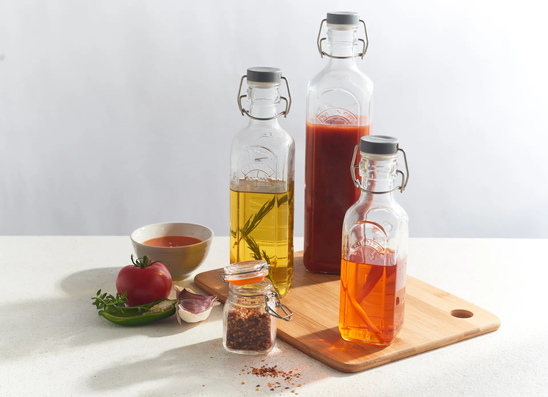 Kilner-pullo salpalla, Kirkas, 1 l Kilner