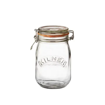 Kilner pyöreä purkki salpalla - Kirkas, 1 l - Kilner
