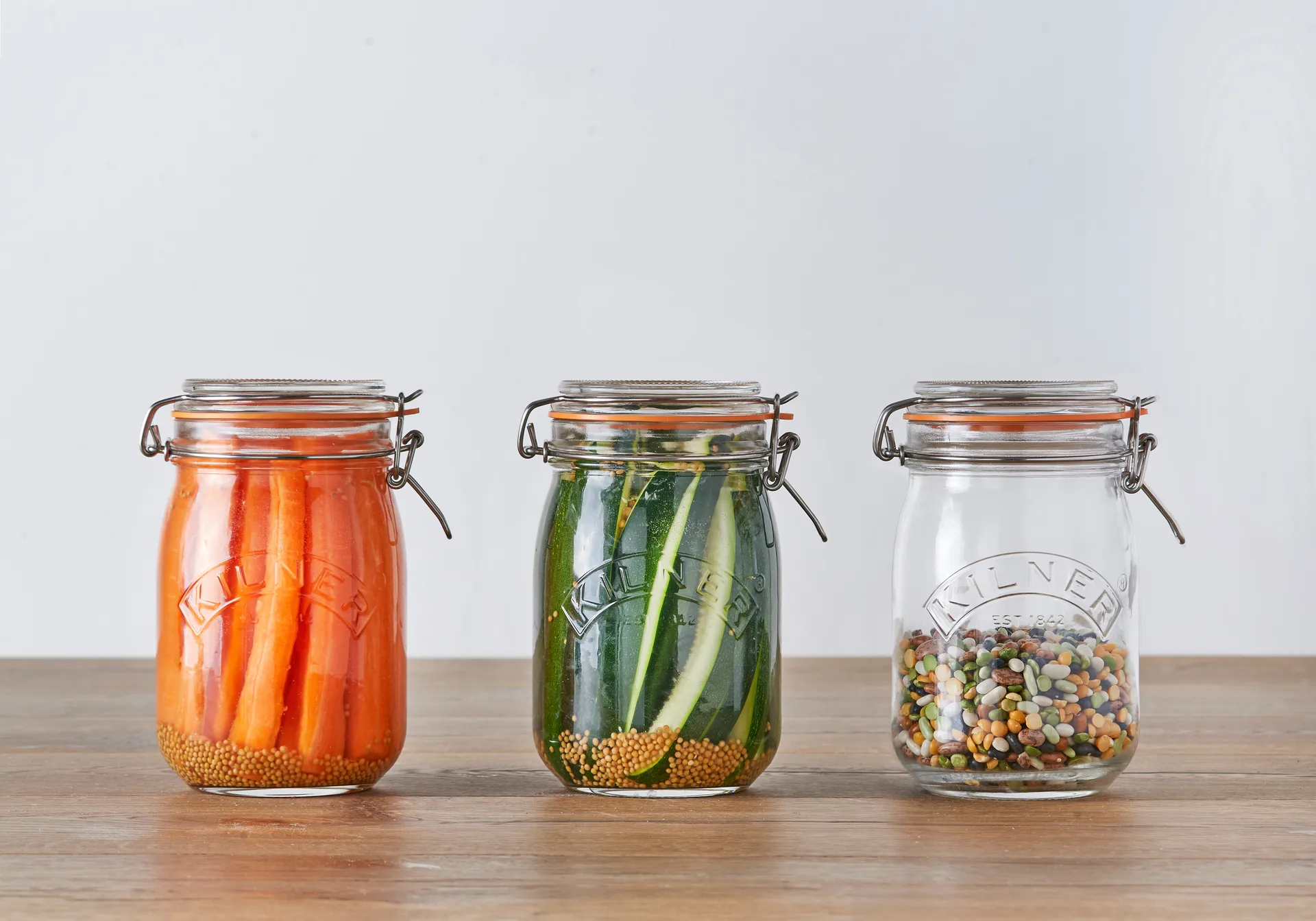 Kilner pyöreä purkki salpalla, Kirkas, 1 l Kilner