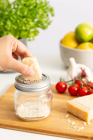 Kilner säilytyspurkki raastokannella - Hopea kirkas, 250 ml - Kilner