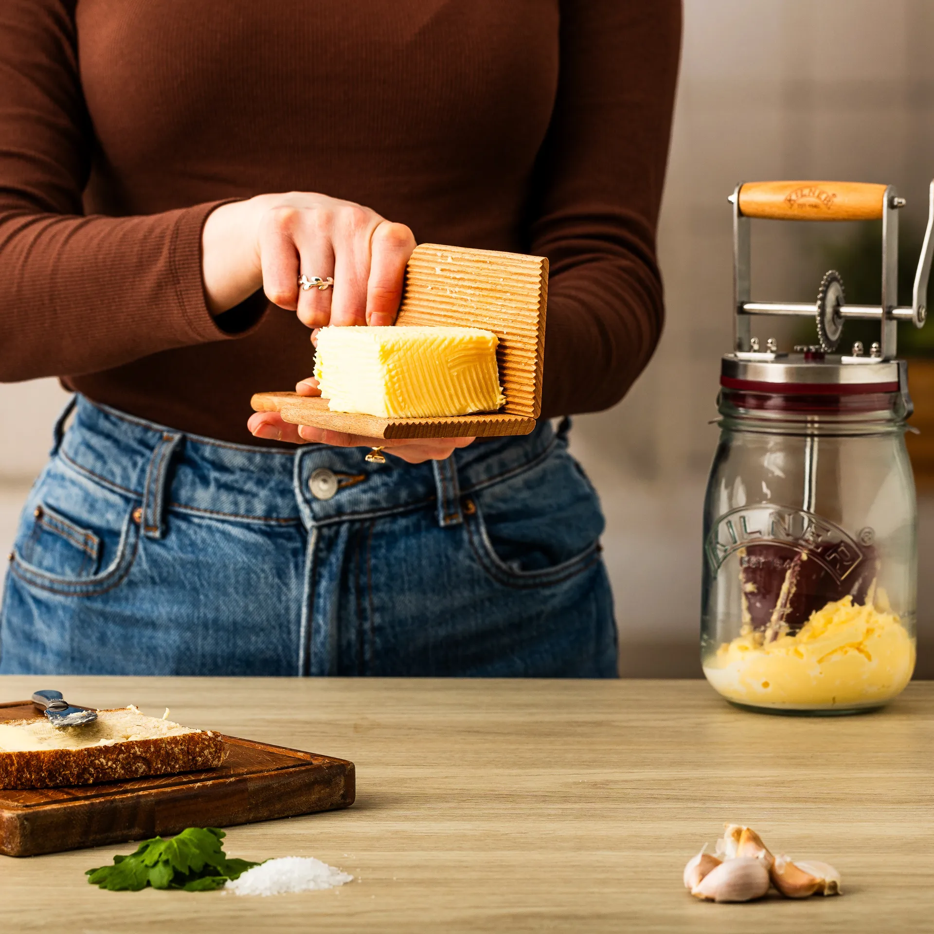 Kilner voiveitsi, Vaalea puu, 2-pack Kilner