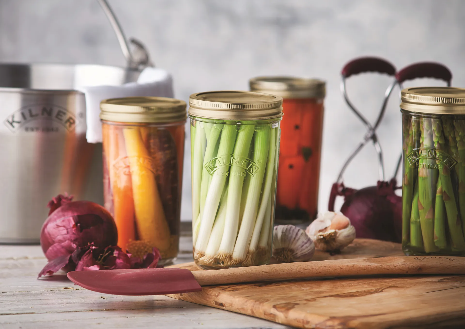 Kilner WIDE säilöntäpurkki, Kirkas kulta, 1 l Kilner