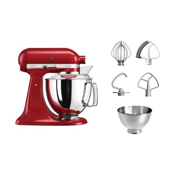 Artisan 5KSM175 keittiökone lisävarusteilla 4,8 L - Empire red - KitchenAid