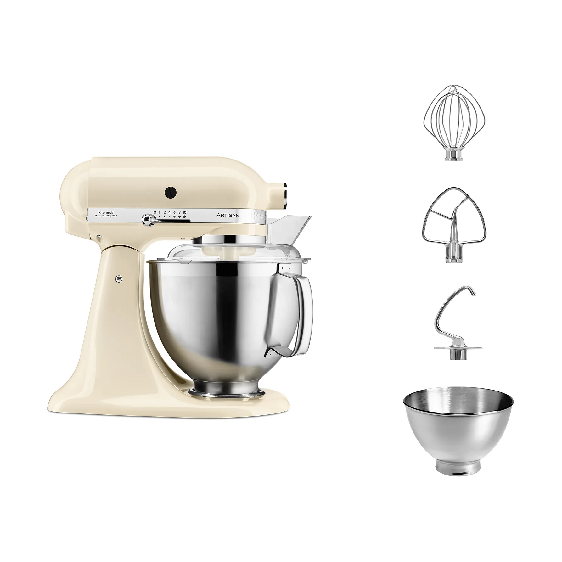 Artisan 5KSM185 keittiökone premium 4,8 L, Almond cream KitchenAid