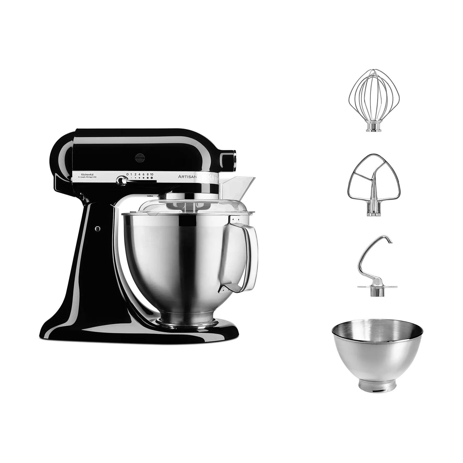 Artisan 5KSM185 keittiökone premium 4,8 L, Onyx black KitchenAid