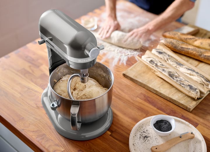 Artisan 5KSM70 keittiökone nostovarrella, 6,6 L, Contour silver KitchenAid