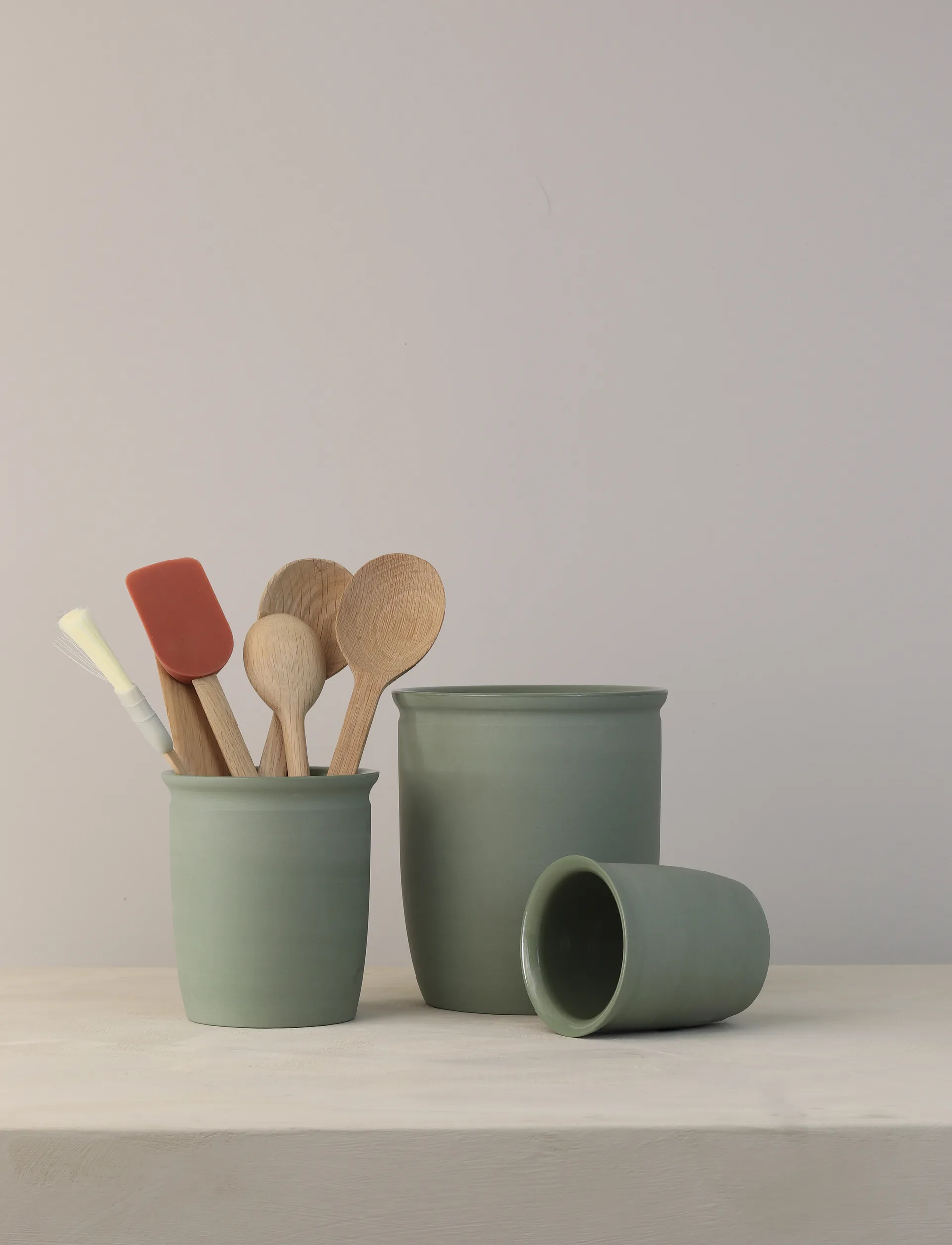 Knabstrup hillopurkki, Oliivi, 0,5 l Knabstrup Keramik