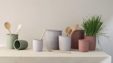 Knabstrup hillopurkki - Olive, 2 l - Knabstrup Keramik