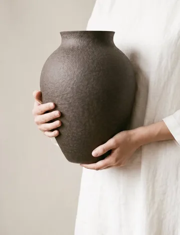 Knabstrup maljakko 20 cm - Kuori - Knabstrup Keramik
