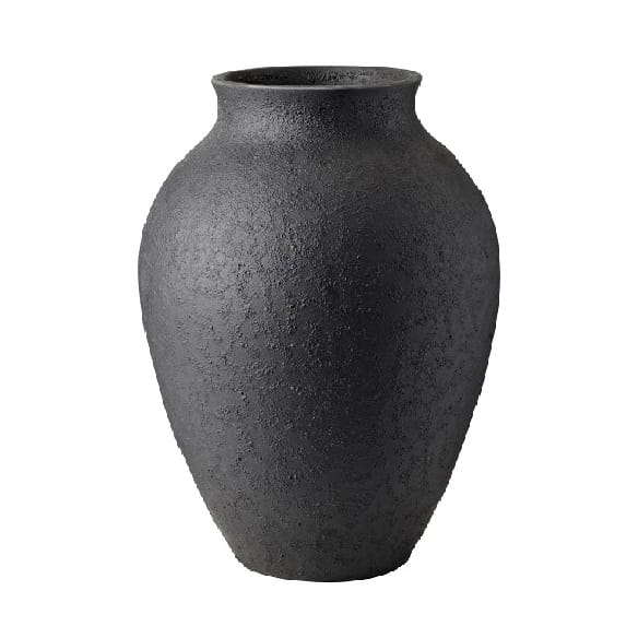 Knabstrup maljakko 20 cm, Musta Knabstrup Keramik