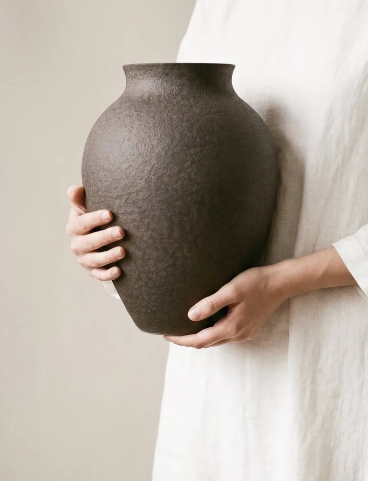 Knabstrup maljakko 27 cm - Kuori - Knabstrup Keramik