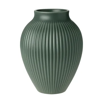 Knabstrup maljakko ripple matta celadon green - 20 cm - Knabstrup Keramik