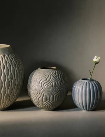 Solum maljakko - Mist, 11 cm - Knabstrup Keramik