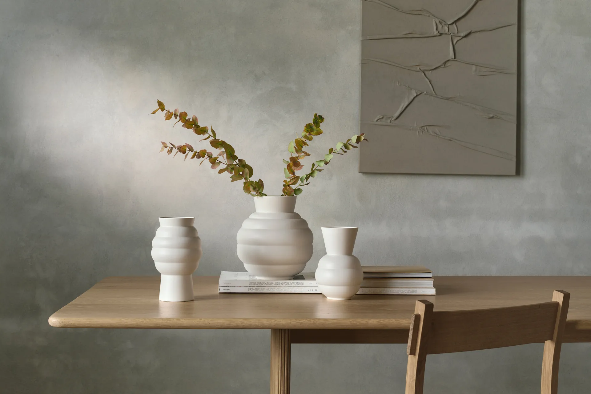 Tortus Archie maljakko No3 26,5 cm, Valkoinen Knabstrup Keramik