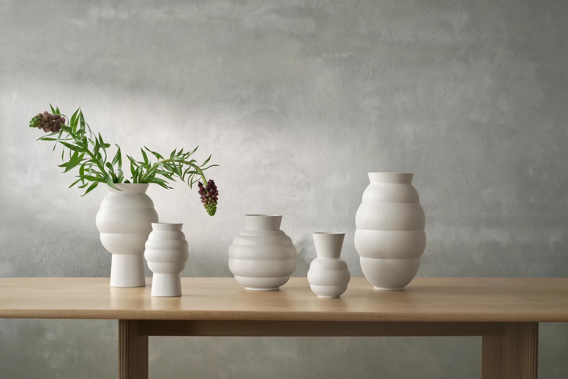 Tortus Archie maljakko No3 26,5 cm, Valkoinen Knabstrup Keramik