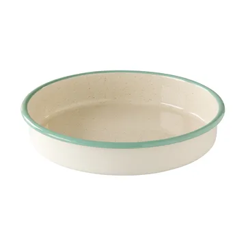 Kockums uunivuoka - Cream lux-vihreä, pyöreä, Ø28 cm - Kockums Jernverk