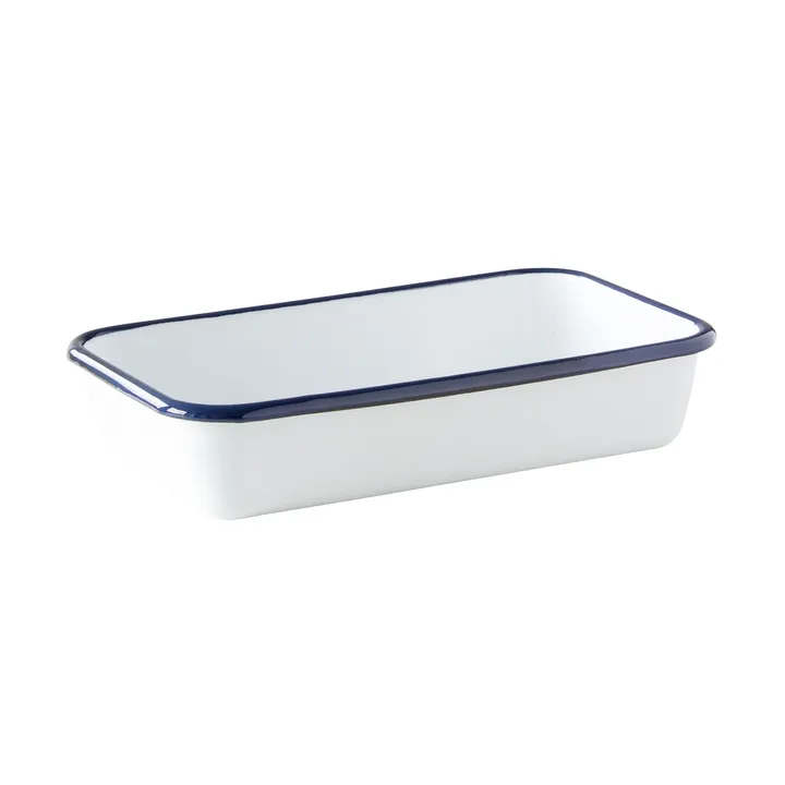 Kockums uunivuoka - Kockums white-sininen, 23×13,5 cm - Kockums Jernverk