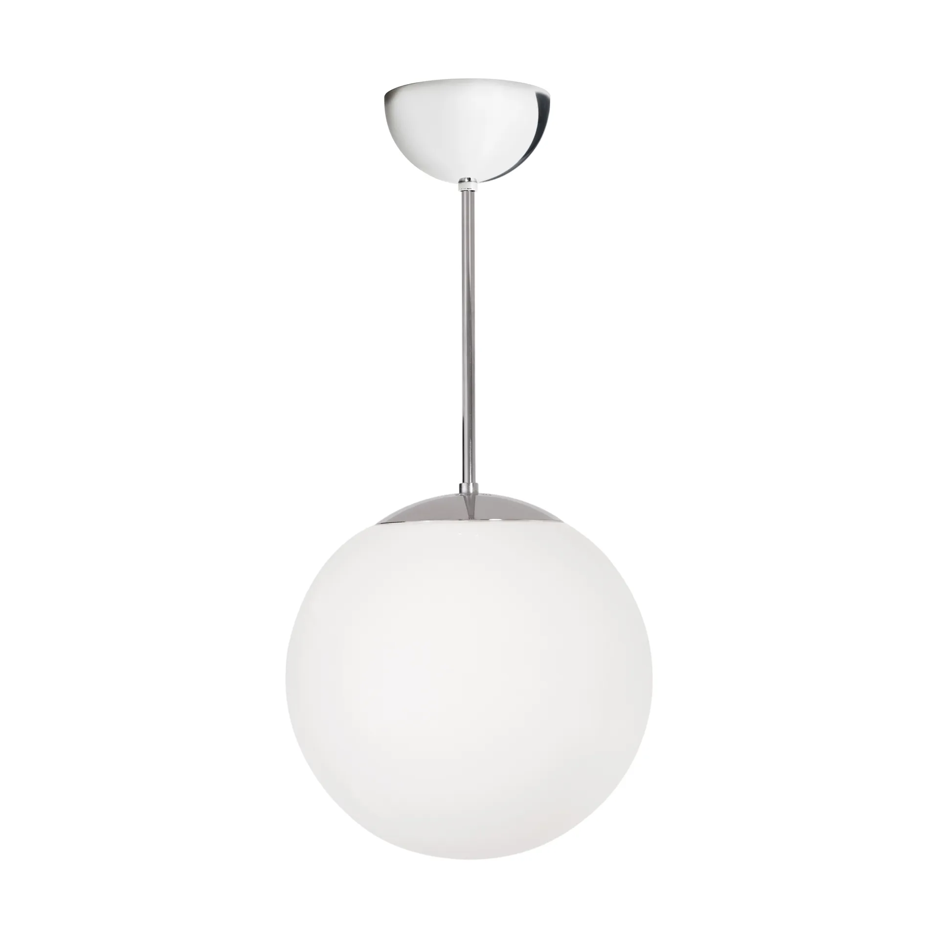 Funkis Glob riippuvalaisin, White-chrome Ø25 cm Konsthantverk