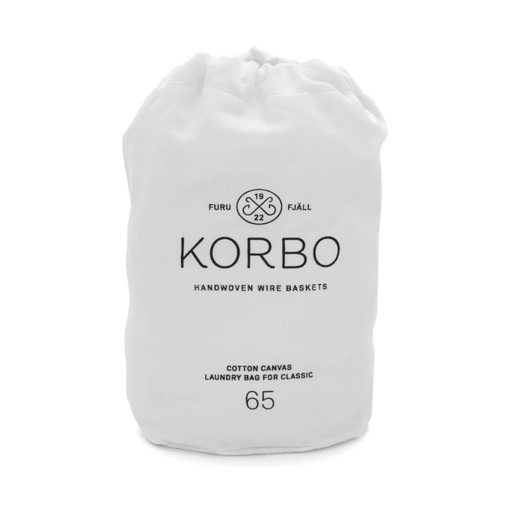 Pyykkisäkki Korbo koriin, valkoinen 65 l KORBO