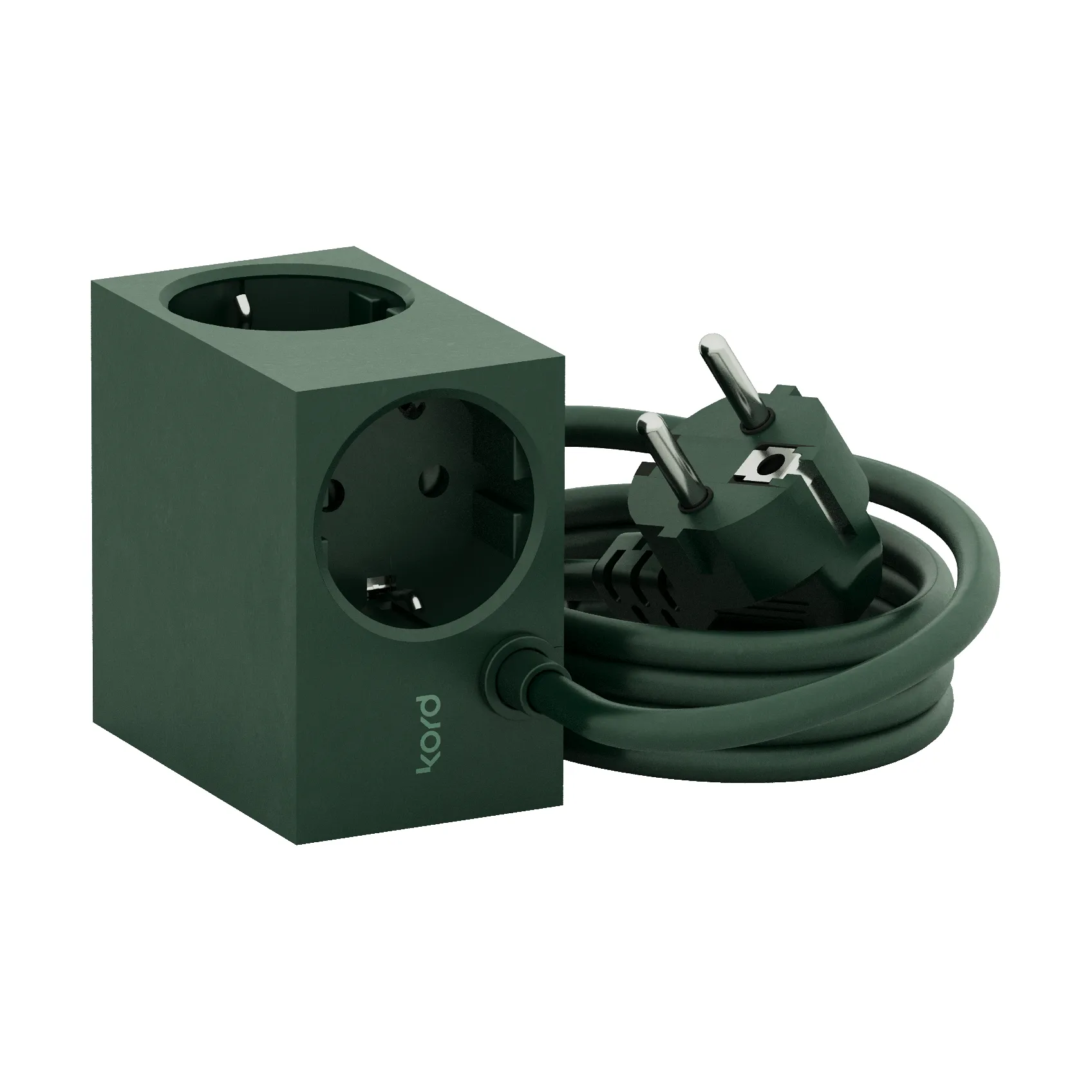 Cuboid haaroituspistorasia 2 m, Dark Green Kord