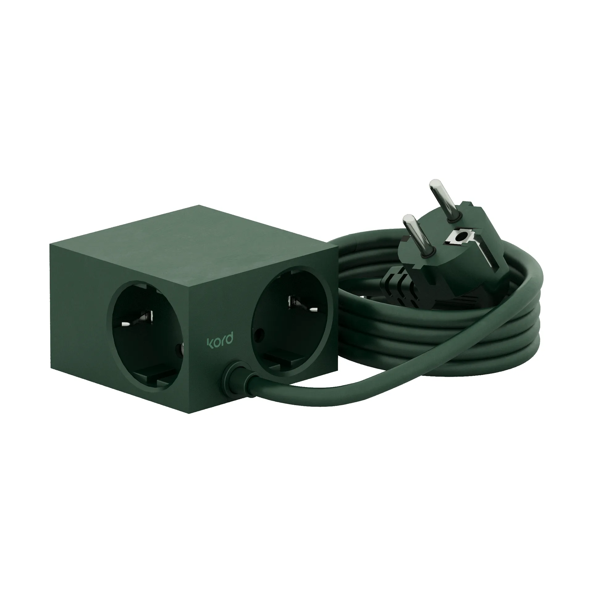 Cuboid haaroituspistorasia 2 m, Dark Green Kord
