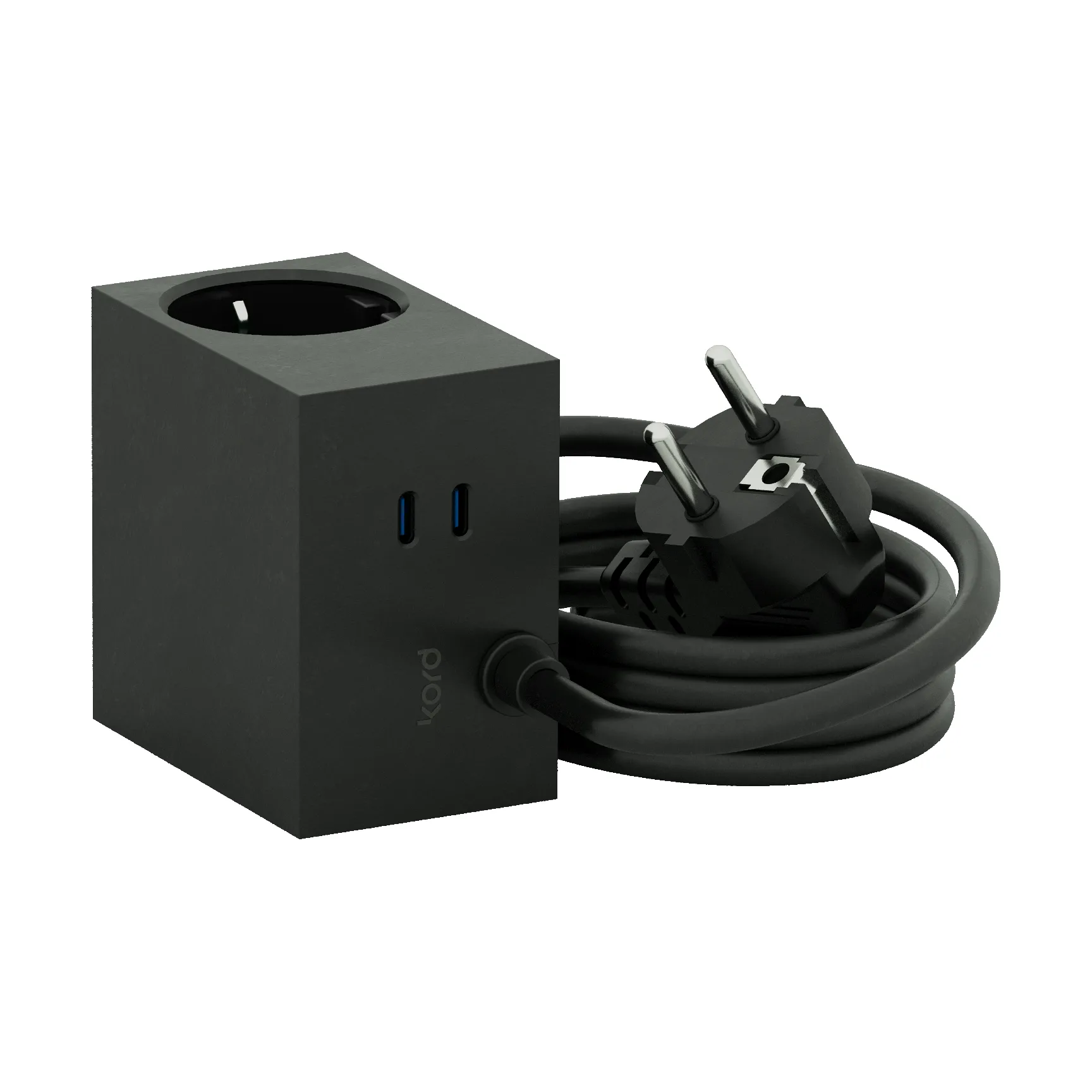 Cuboid+ haaroituspistorasia USB-C 30W 2 m, Black Kord