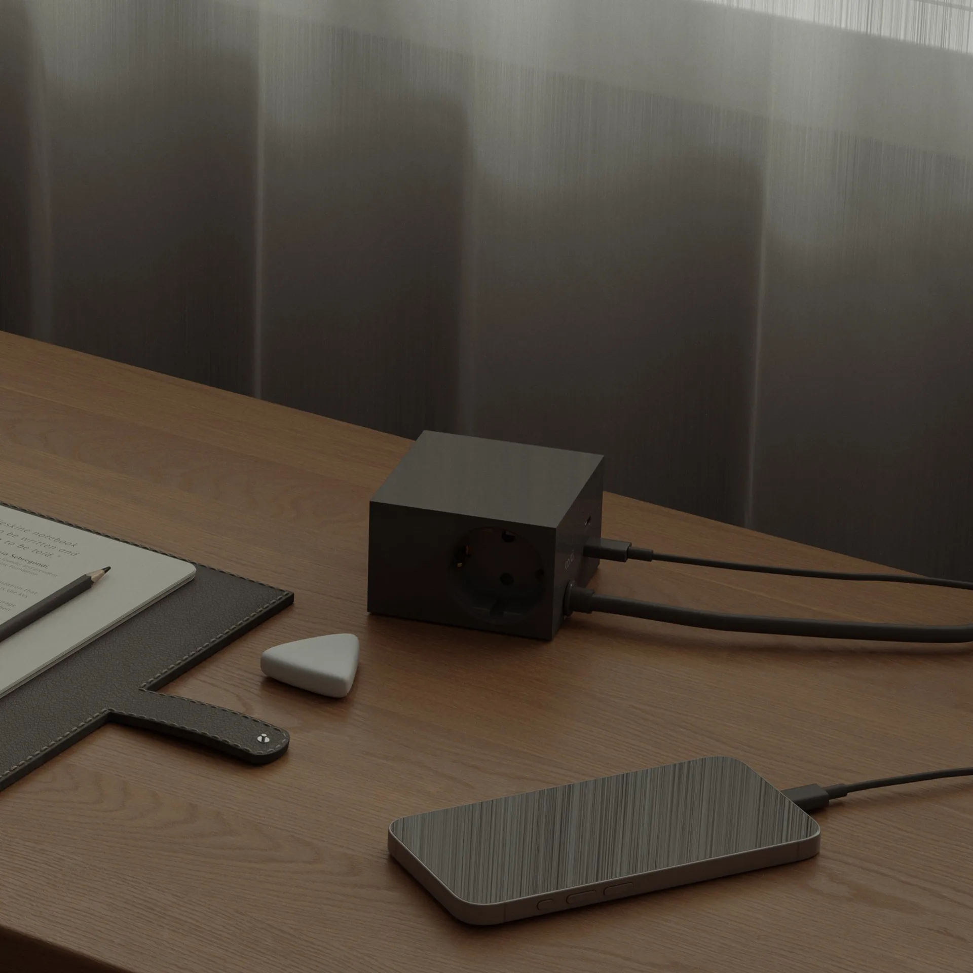 Cuboid+ haaroituspistorasia USB-C 30W 2 m, Black Kord