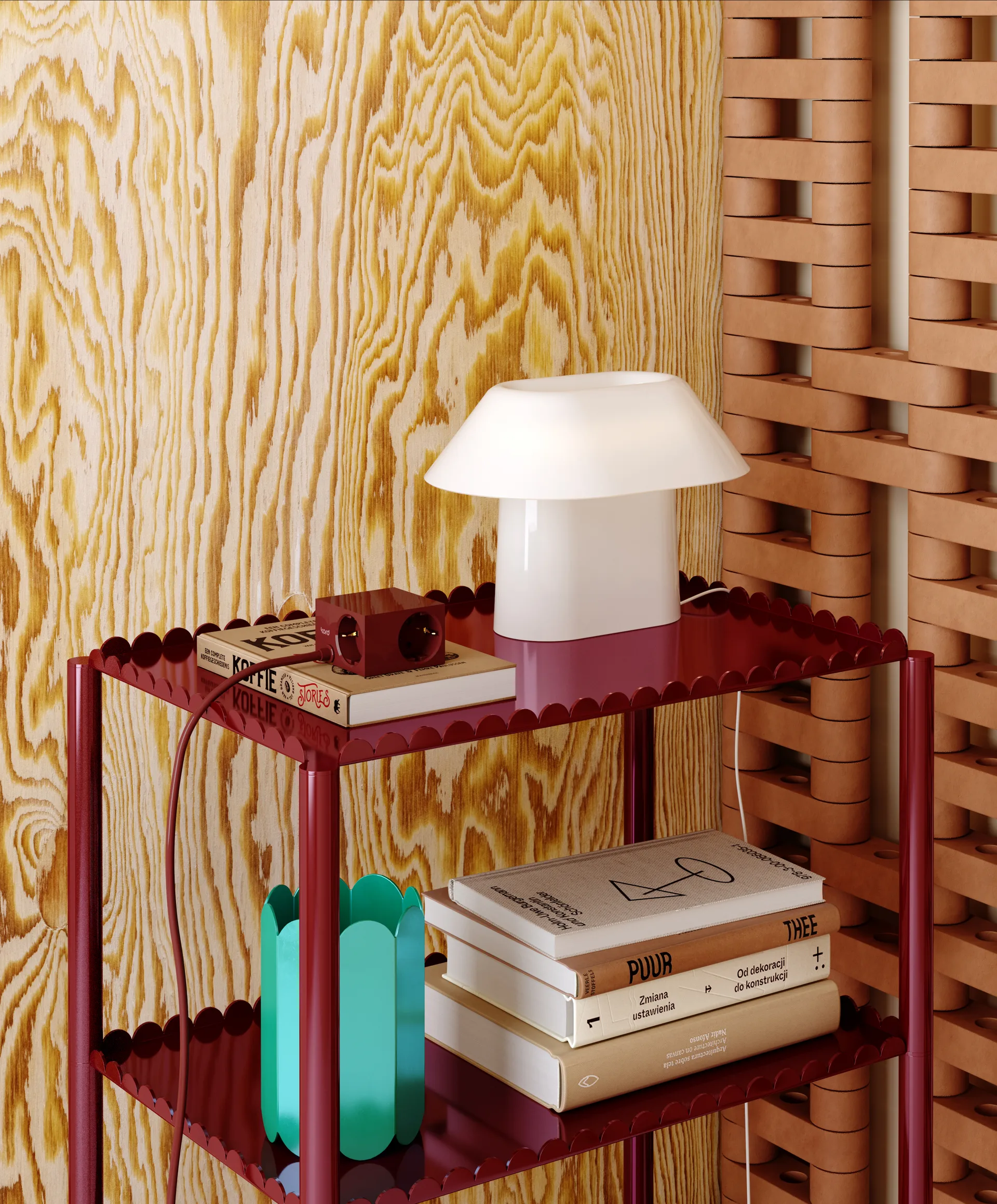 Cuboid+ haaroituspistorasia USB-C 30W 2 m, Fired Brick Kord