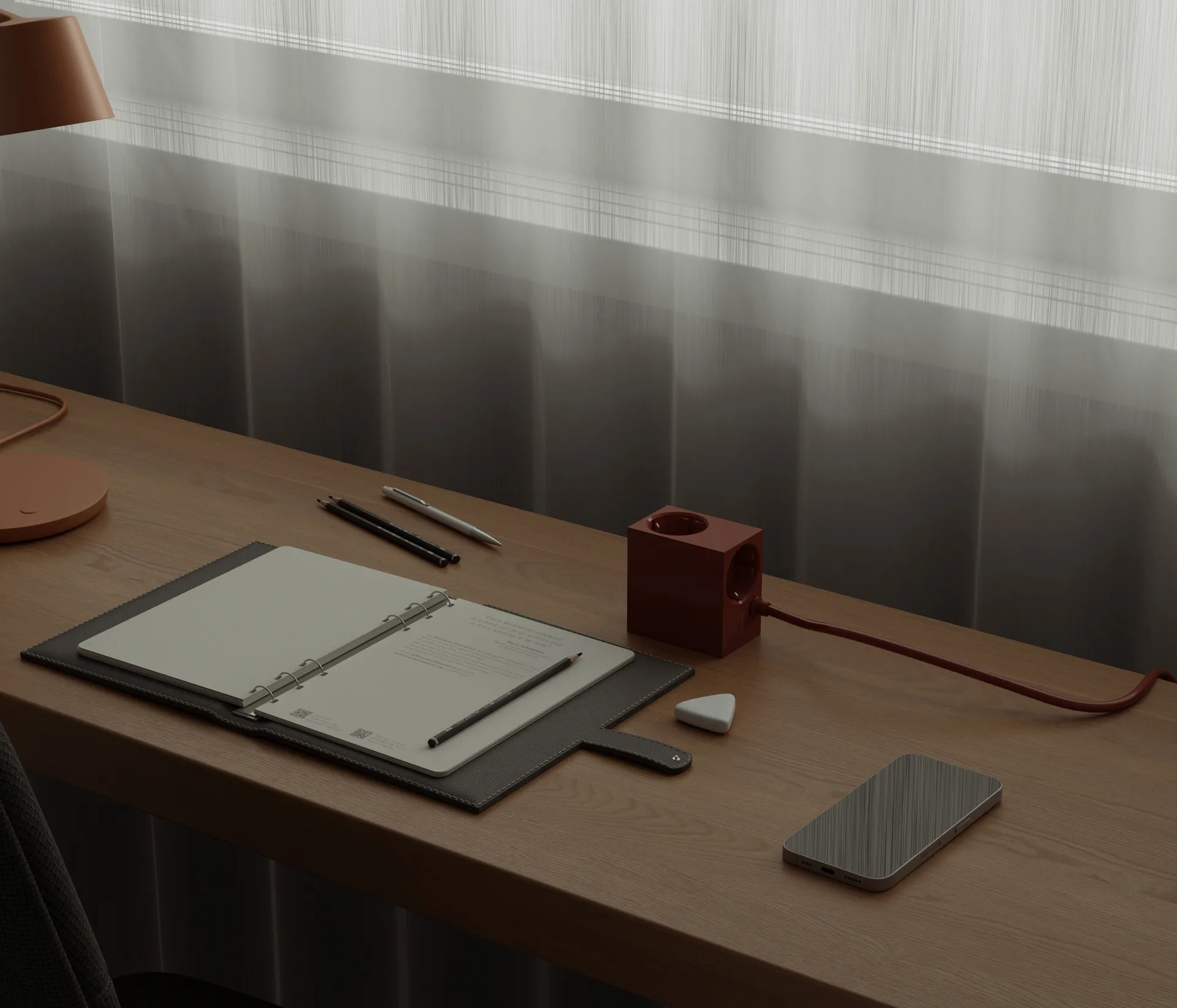 Cuboid+ haaroituspistorasia USB-C 30W 2 m, Fired Brick Kord