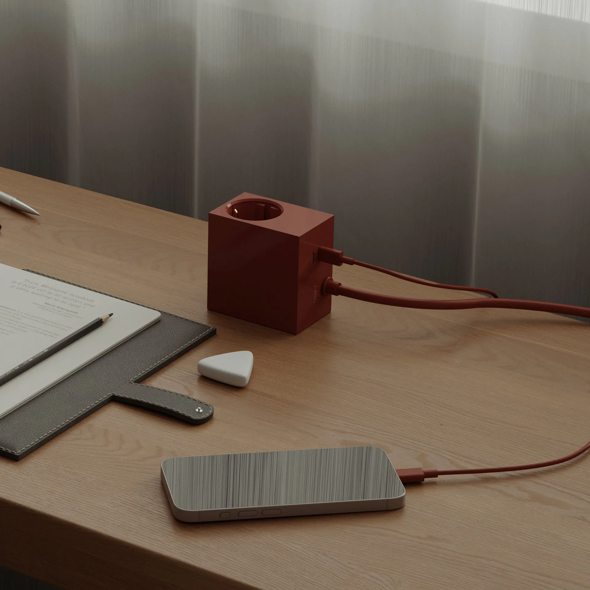 Kord USB-C - USB-C latauskaapeliin 1,8 m, Fired Brick Kord