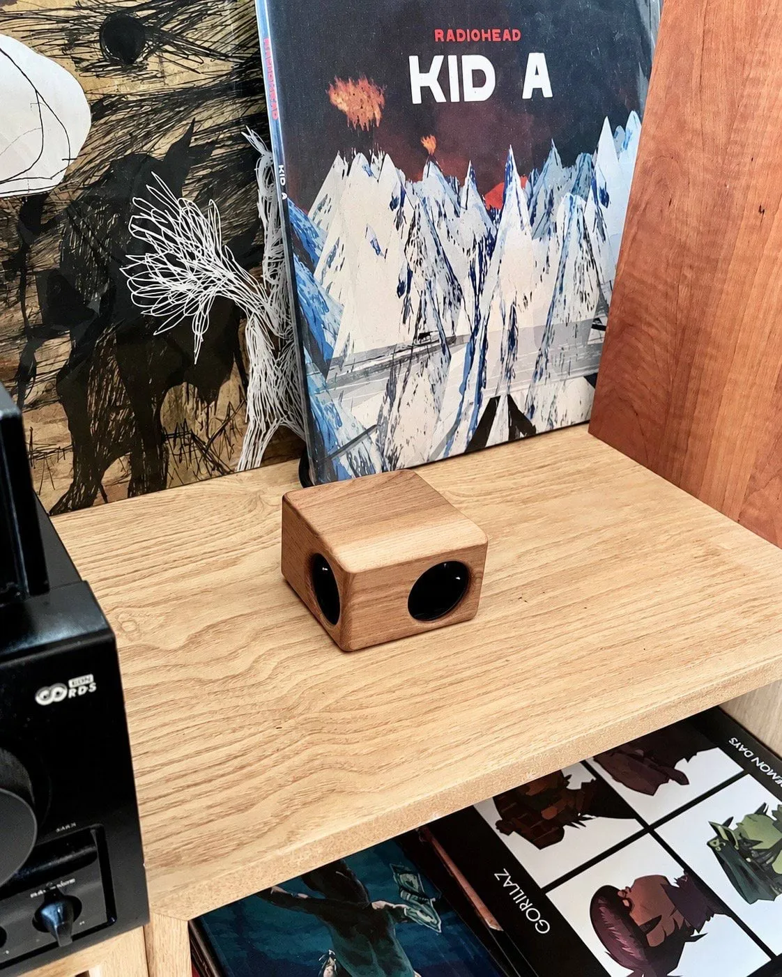 Kord x Bark woodencase-kuori Cuboid+ jatkojohtoon, kaarna Kord