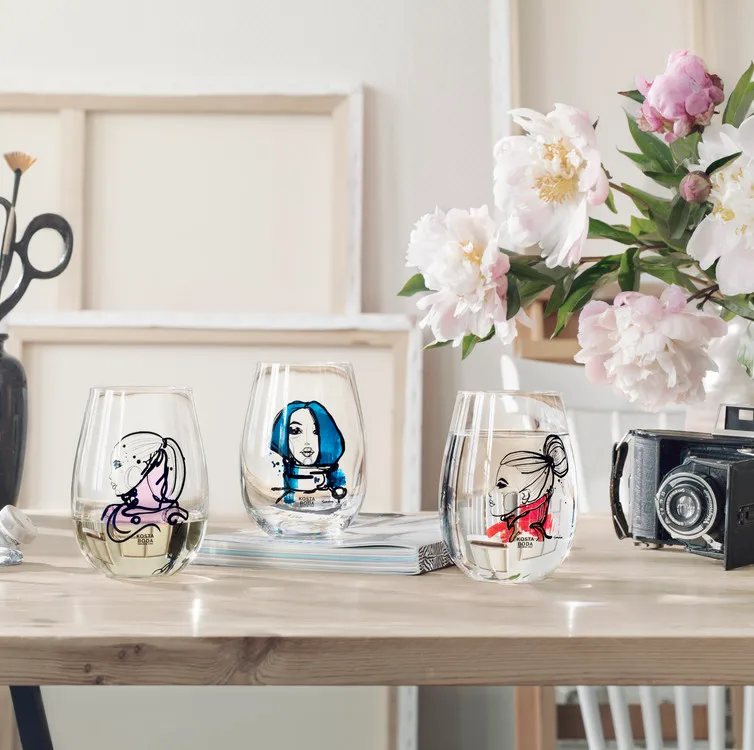 All about you lasi 57 cl 2 kpl, miss you (sininen) Kosta Boda