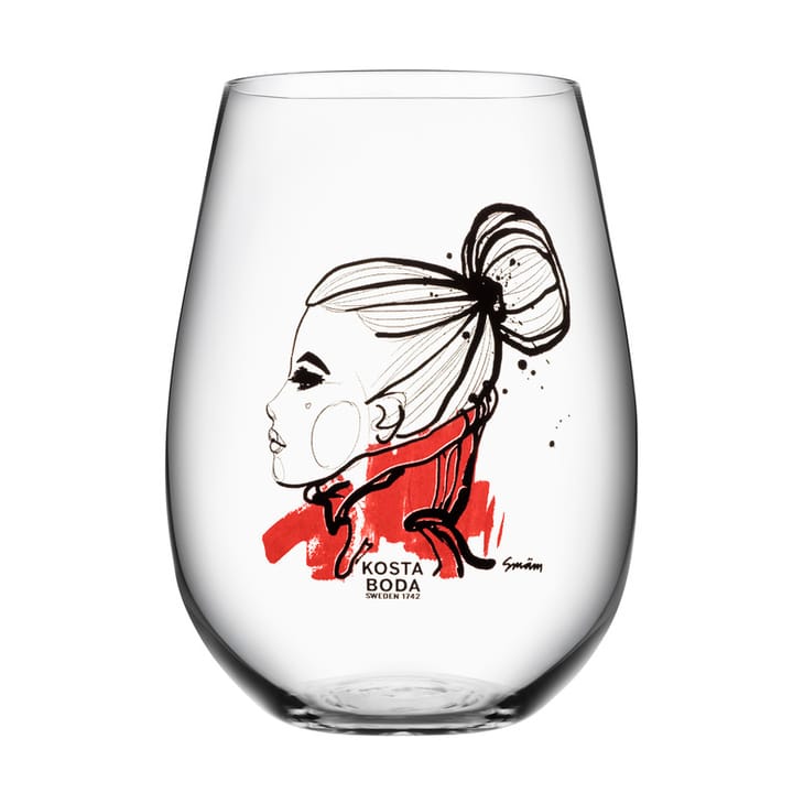 All about you lasi 57 cl 2 kpl, want you (punainen) Kosta Boda