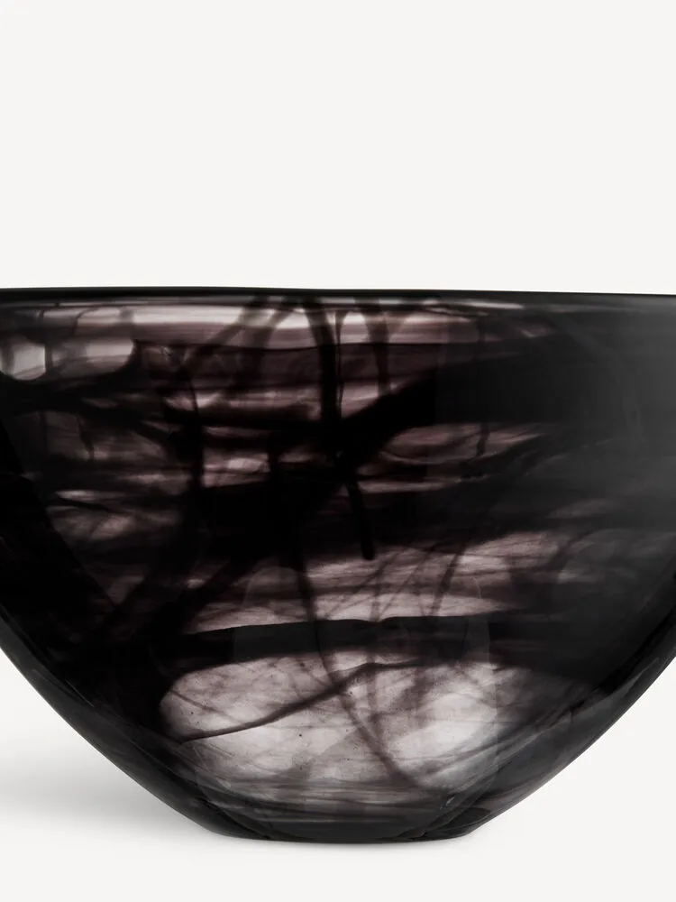 Contrast kulho 230 mm, Svart-svart. Kosta Boda